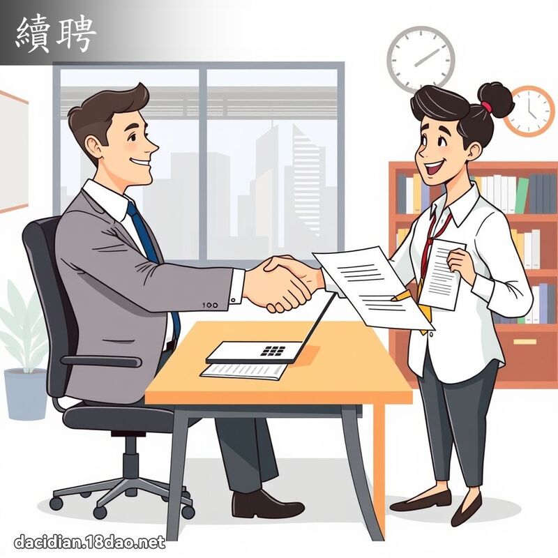 續聘 - 國語大辭典配圖