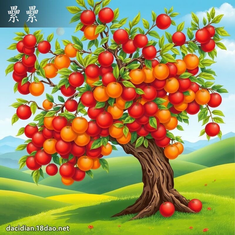 纍纍 - 國語大辭典配圖