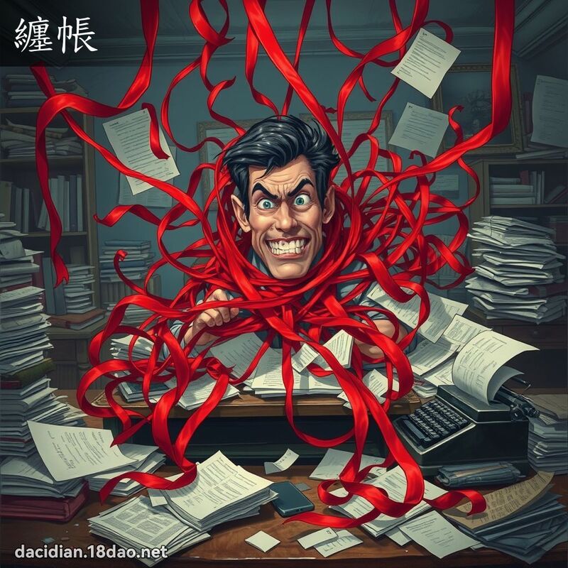 纏帳 - 國語大辭典配圖