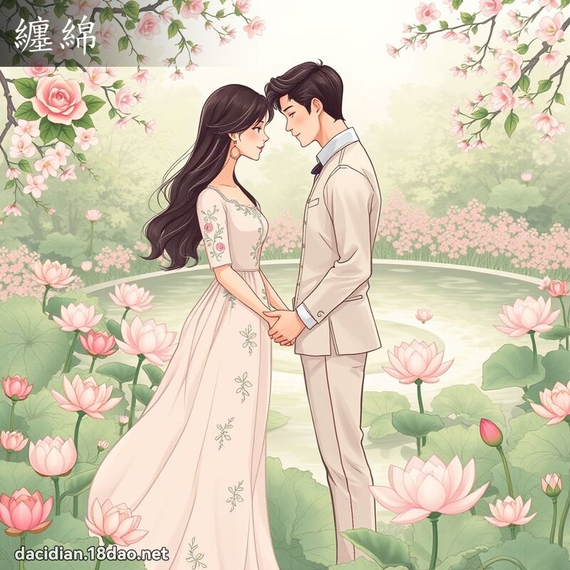 纏綿 - 國語大辭典配圖