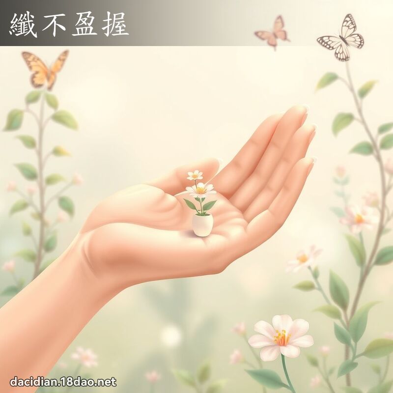 纤不盈握 - 国语大辞典配图