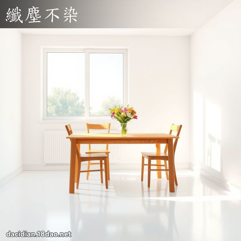 纤尘不染 - 国语大辞典配图