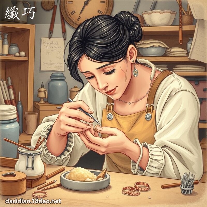 纖巧 - 國語大辭典配圖