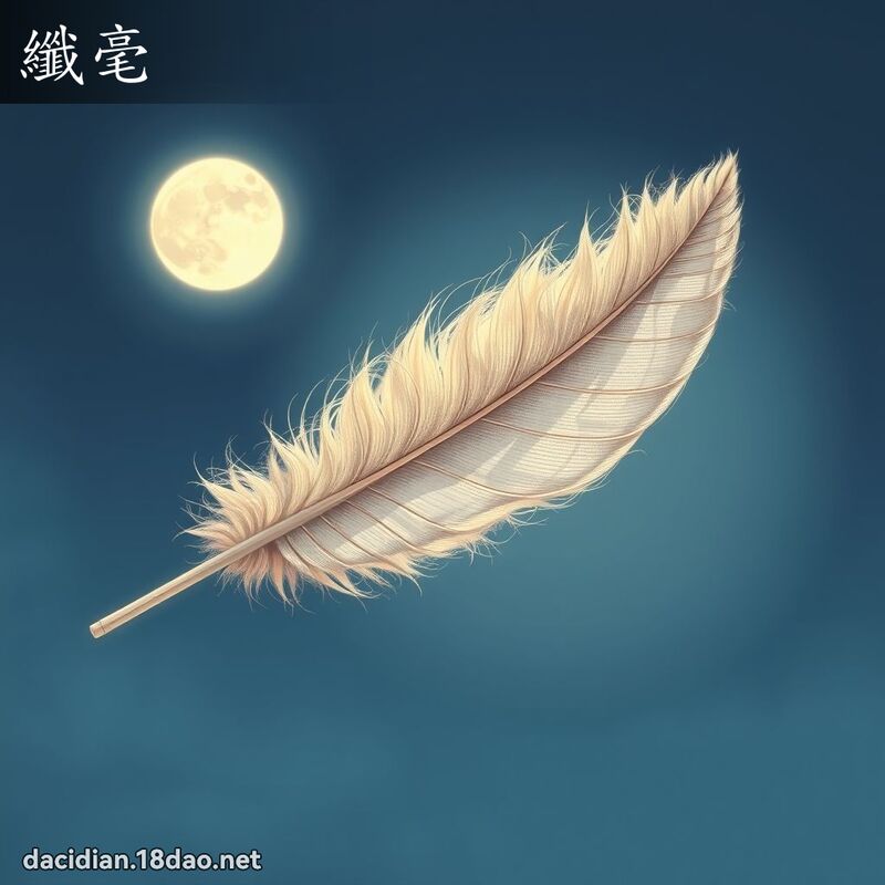 纤毫 - 国语大辞典配图