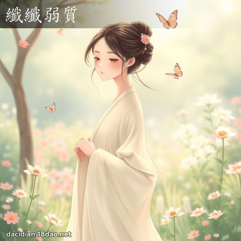 纖纖弱質 - 國語大辭典配圖