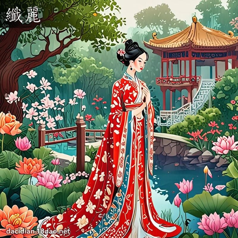 纤丽 - 国语大辞典配图