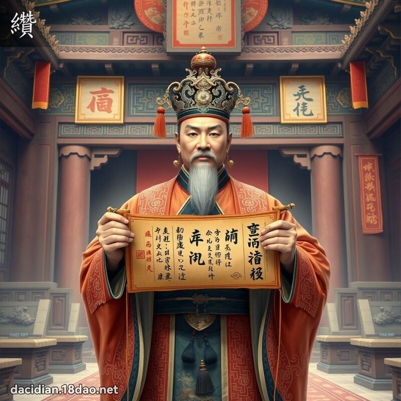 纘 - 國語大辭典配圖