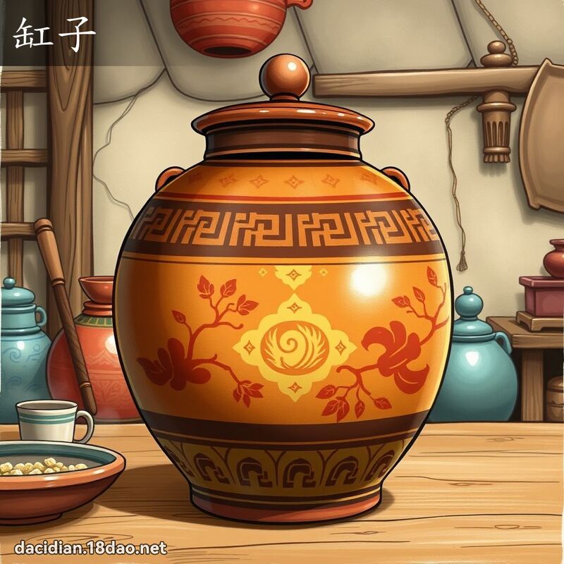 缸子 - 國語大辭典配圖