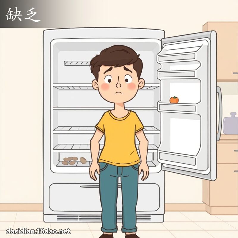 缺乏 - 国语大辞典配图