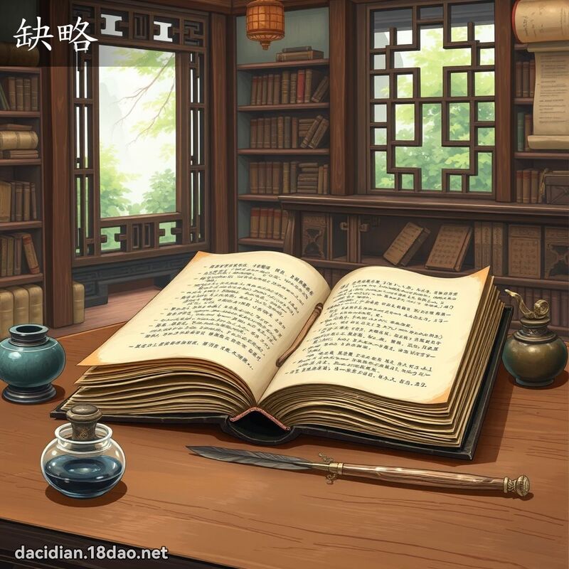 缺略 - 国语大辞典配图