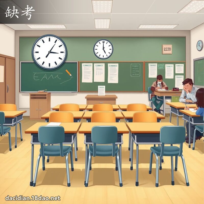 缺考 - 国语大辞典配图