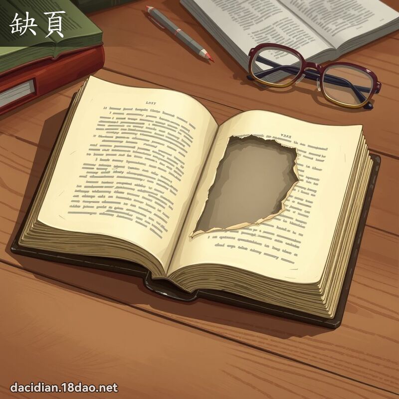 缺页 - 国语大辞典配图