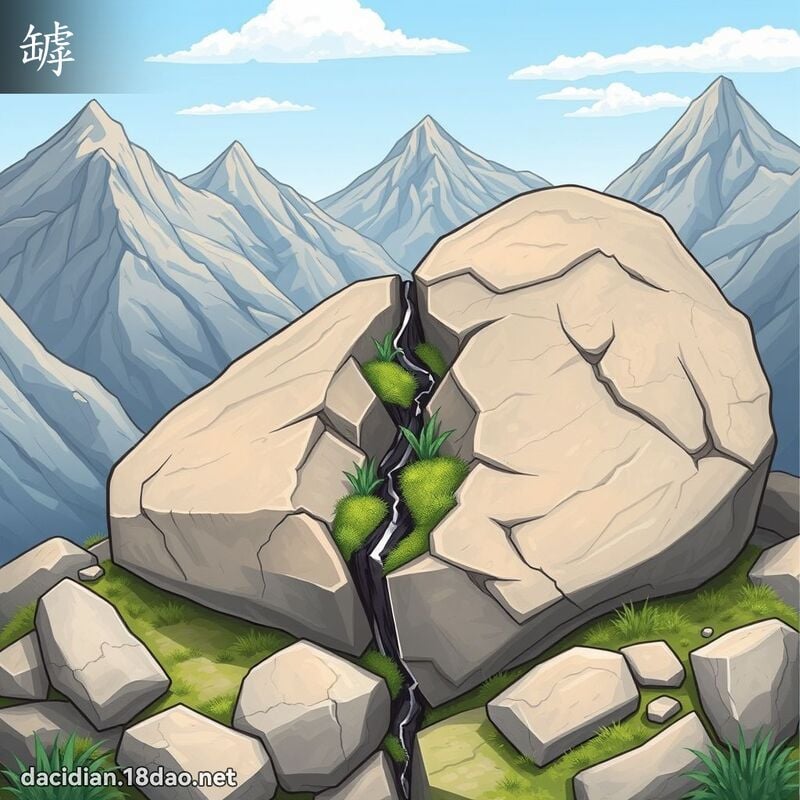 罅 - 國語大辭典配圖