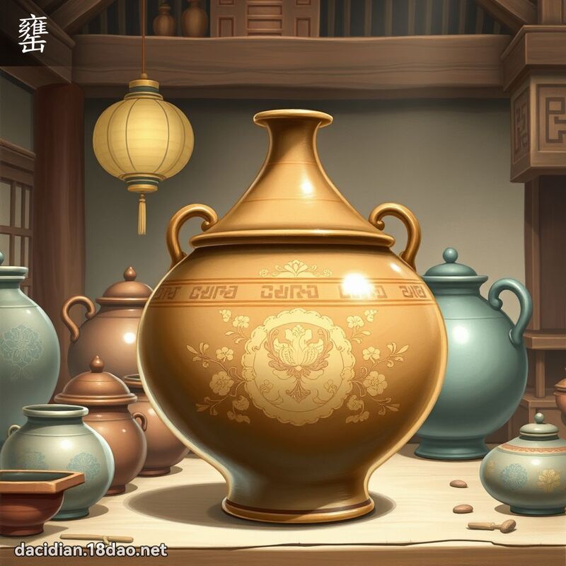 罋 - 国语大辞典配图