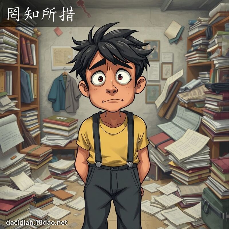 罔知所措 - 国语大辞典配图