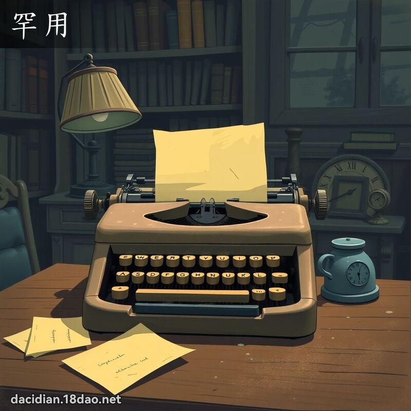 罕用 - 國語大辭典配圖