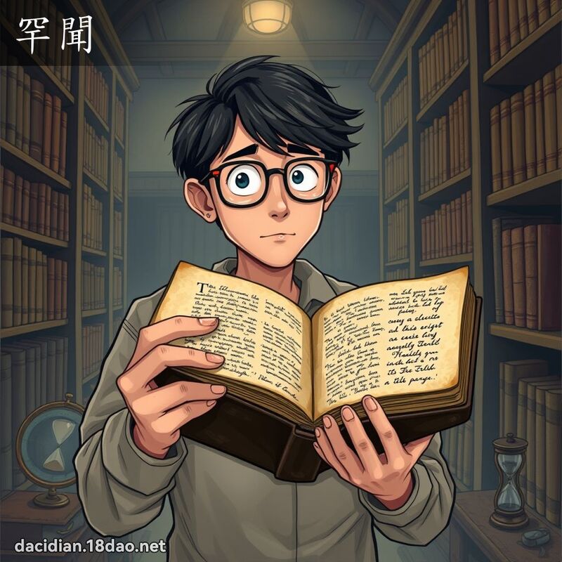 罕聞 - 國語大辭典配圖