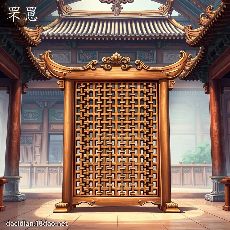 罘罳 - 国语大辞典配图