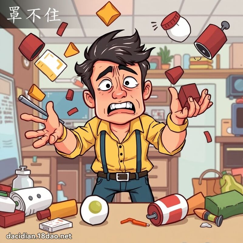 罩不住 - 国语大辞典配图