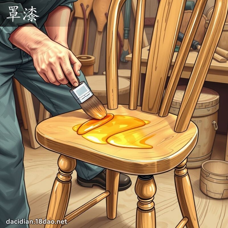 罩漆 - 国语大辞典配图