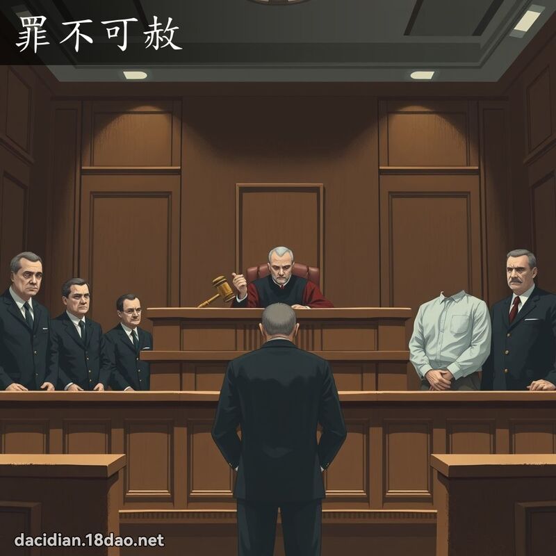 罪不可赦 - 國語大辭典配圖