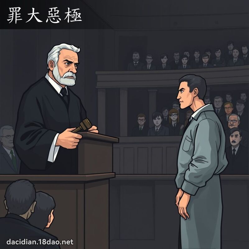 罪大惡極 - 國語大辭典配圖