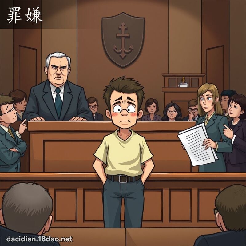罪嫌 - 国语大辞典配图
