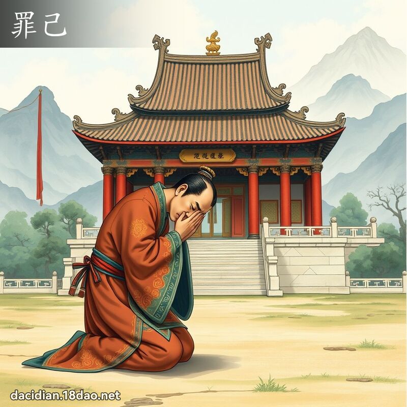 罪己 - 國語大辭典配圖