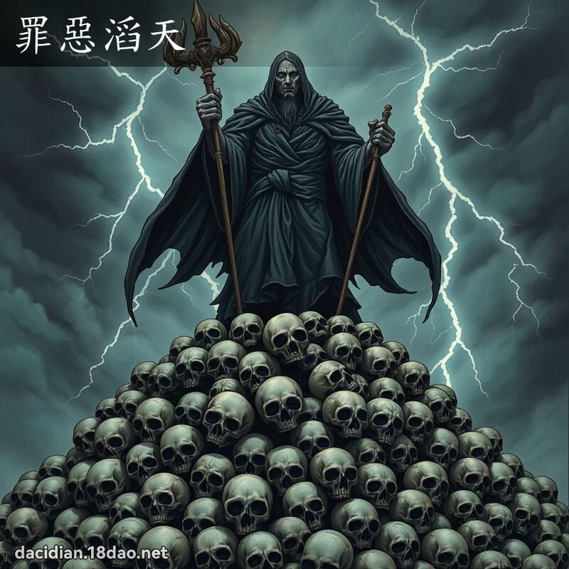 罪惡滔天 - 國語大辭典配圖