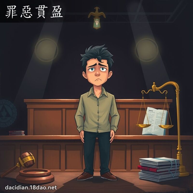 罪惡貫盈 - 國語大辭典配圖