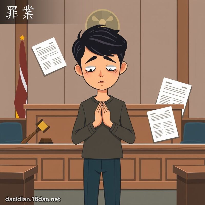 罪業 - 國語大辭典配圖
