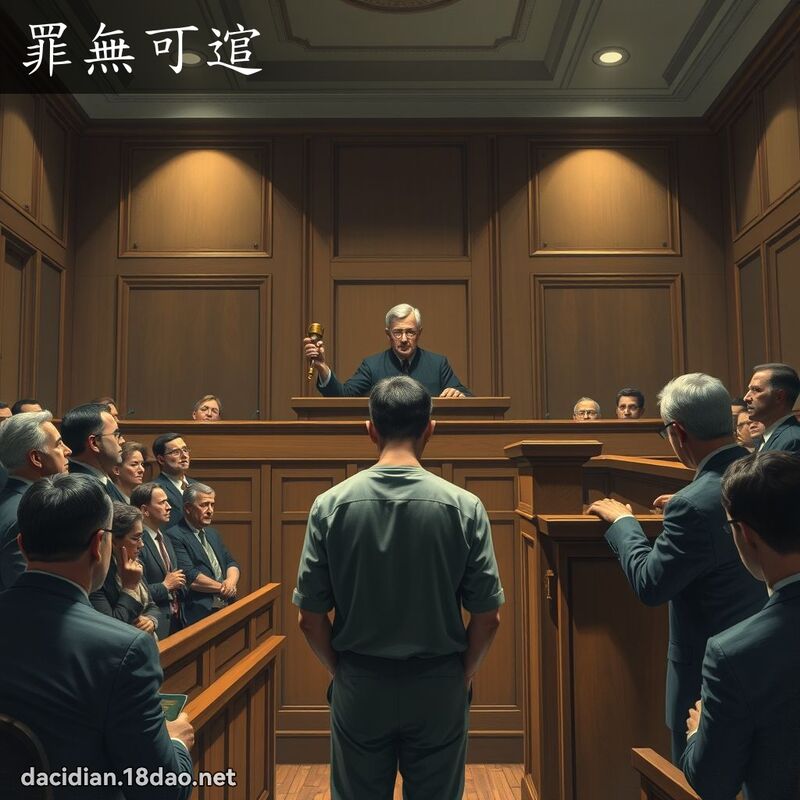 罪無可逭 - 國語大辭典配圖