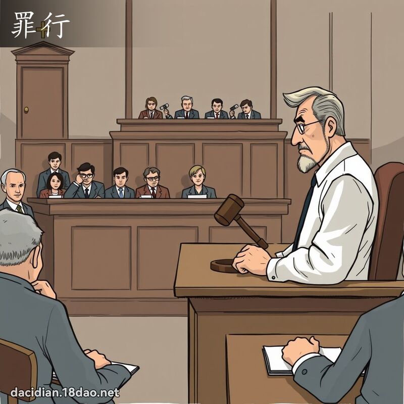 罪行 - 国语大辞典配图