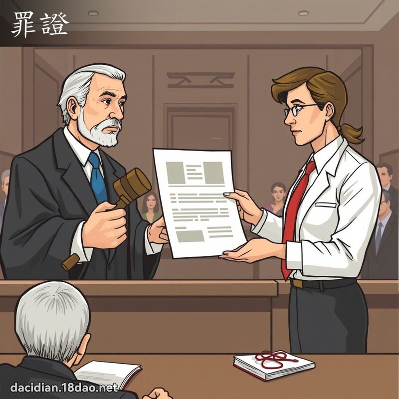 罪证 - 国语大辞典配图