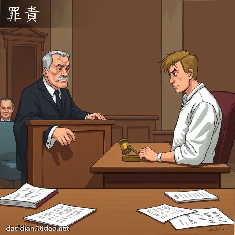 罪責 - 國語大辭典配圖