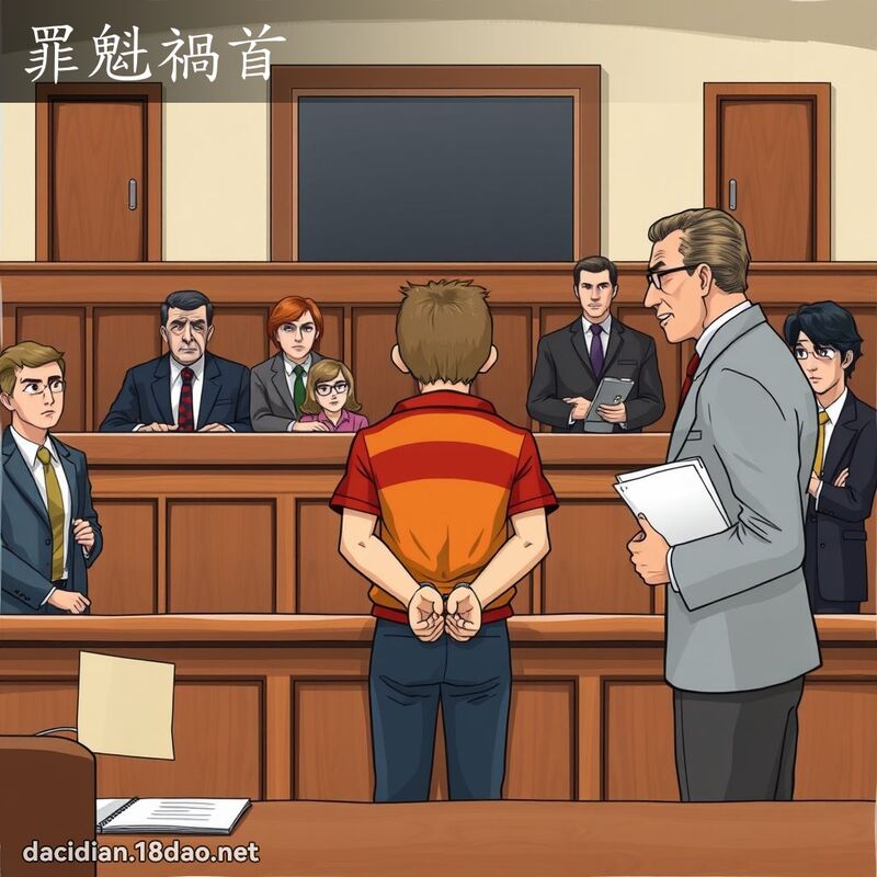 罪魁祸首 - 国语大辞典配图