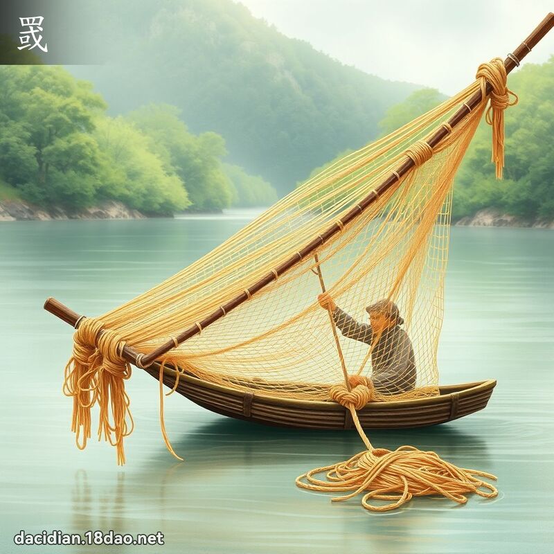 罭 - 国语大辞典配图