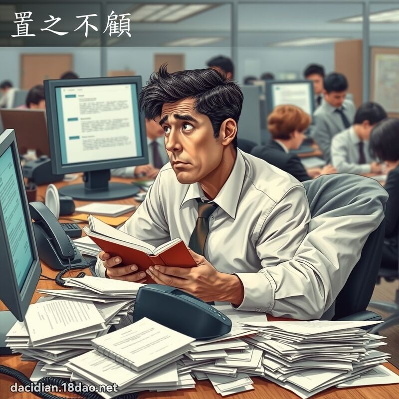 置之不顧 - 國語大辭典配圖