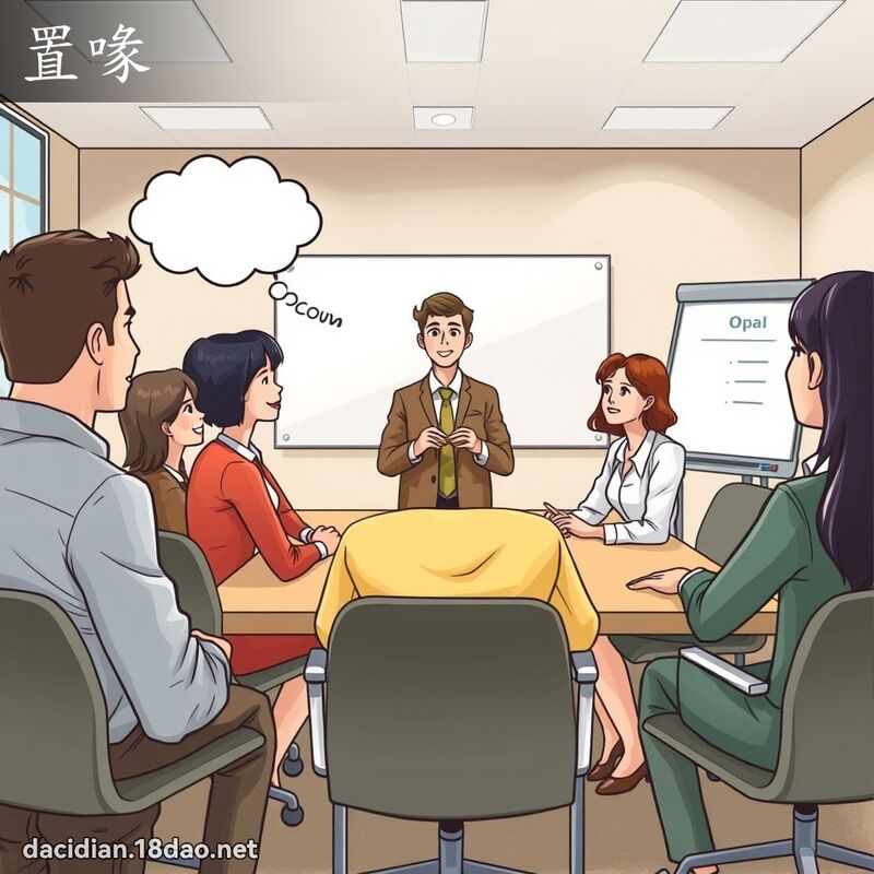 置喙 - 國語大辭典配圖