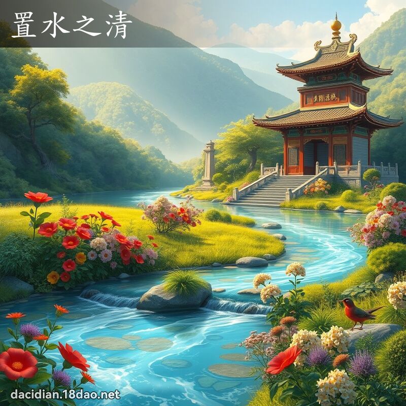 置水之清 - 國語大辭典配圖