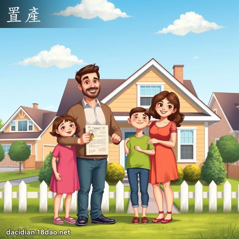 置产 - 国语大辞典配图