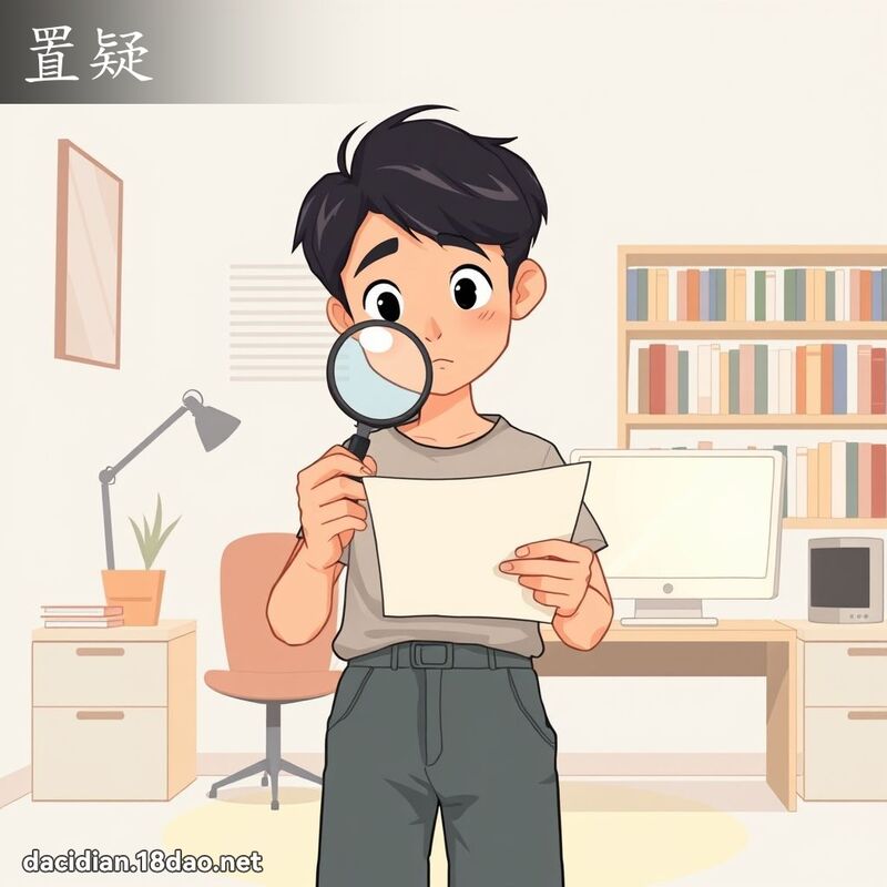 置疑 - 国语大辞典配图