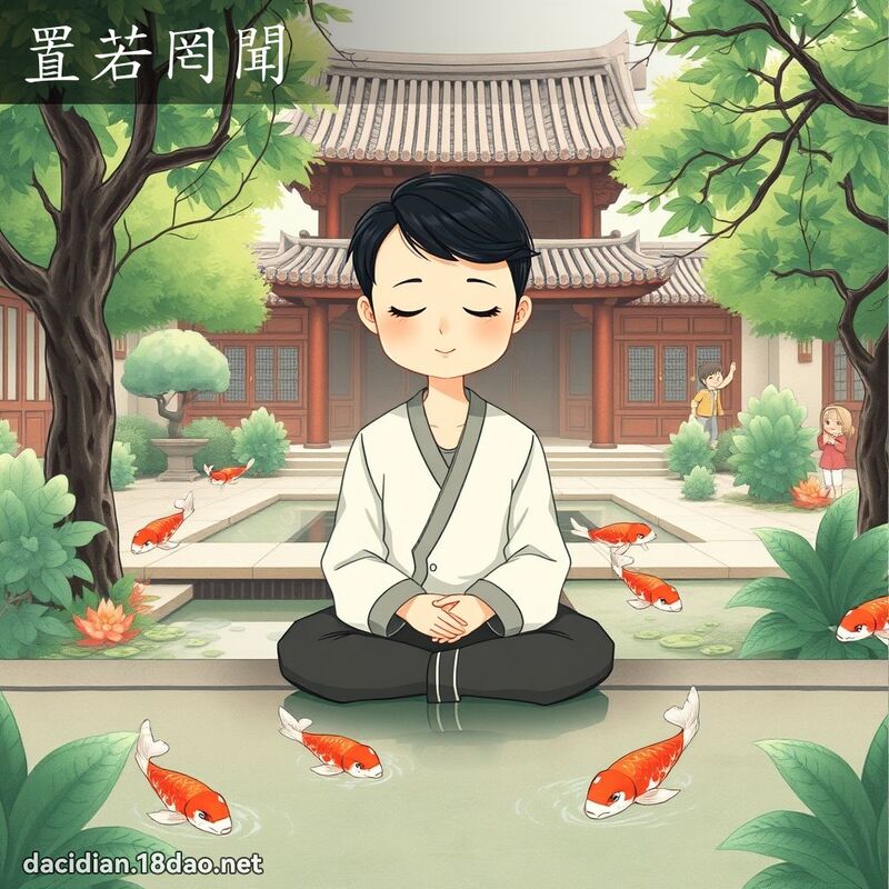 置若罔聞 - 國語大辭典配圖