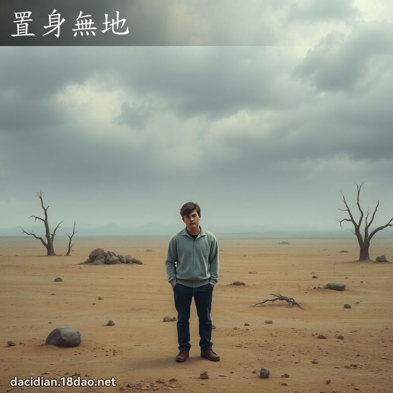置身無地 - 國語大辭典配圖