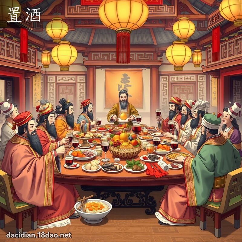 置酒 - 国语大辞典配图