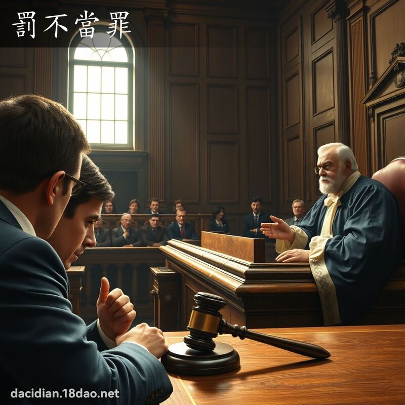 罰不當罪 - 國語大辭典配圖