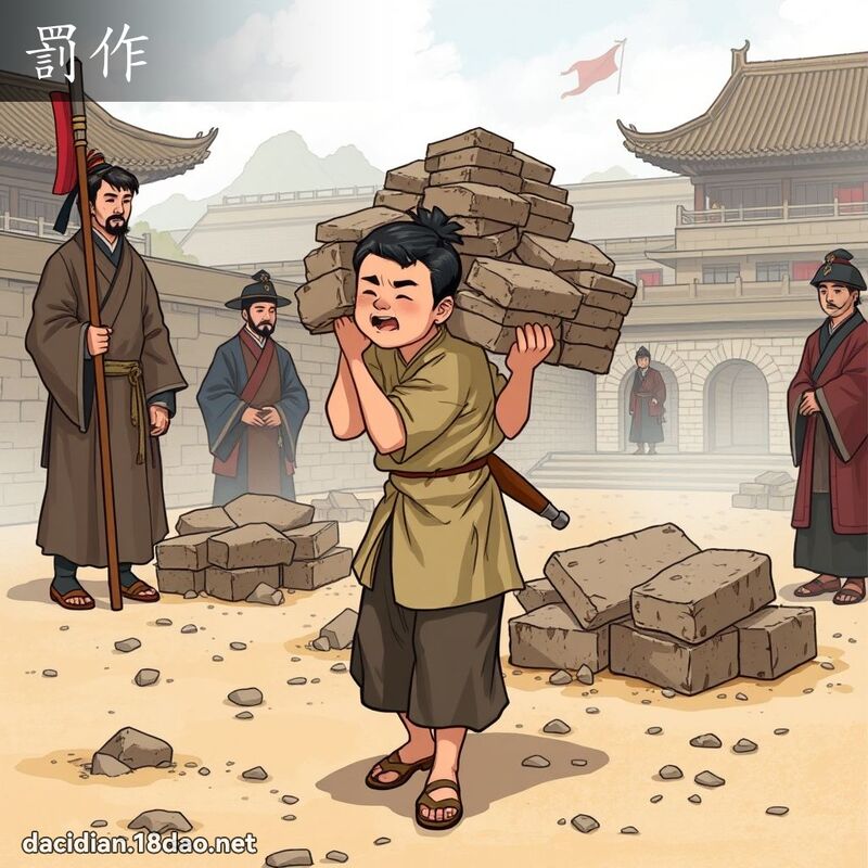 罰作 - 國語大辭典配圖
