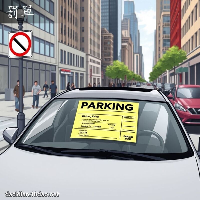 罚单 - 国语大辞典配图