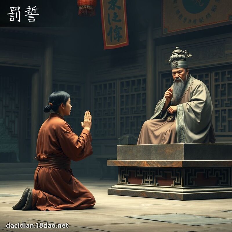 罚誓 - 国语大辞典配图