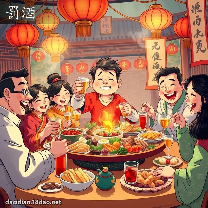 罚酒 - 国语大辞典配图